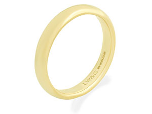 9ct gold Court Brides Wedding Ring 184270-J