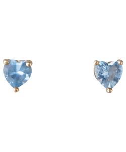 9ct Gold Created Aquamarine March Birthstone