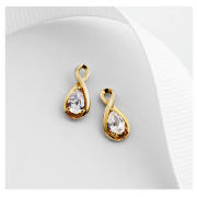 9ct Gold Cubic Zirconia Earrings