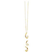 9ct Gold Cubic Zirconia Loop Earrings And