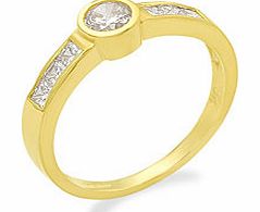 9ct Gold Cubic Zirconia Ring - 186145