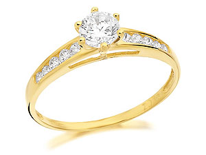 9ct Gold Cubic Zirconia Ring - 186288