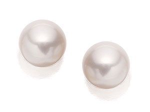 9ct Gold Cultured Pearl Earrings 7mm - 070479