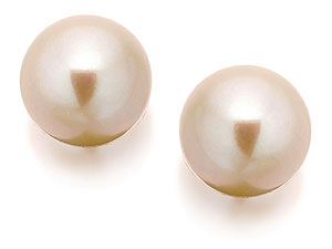 9ct Gold Cultured Pearl Earrings 8mm - 070481