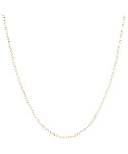 9ct Gold Curb Chain - 46cm/18in