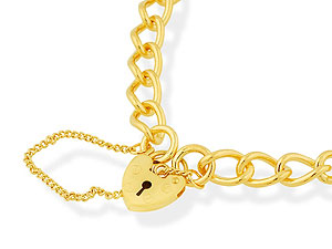 9ct Gold Curb Link Bracelet - 077103