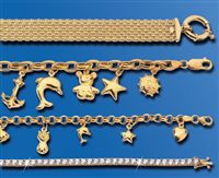 9ct gold CZ Tennis Bracelet