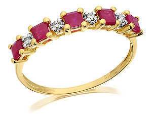 Diamond And Ruby Ring - 048240