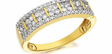 9ct Gold Diamond Band Ring 0.5ct - 049208