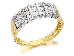 9ct Gold Diamond Band Ring 0.75ct - 046057