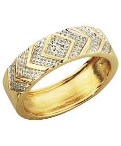 9ct Gold Diamond Commitment Ring