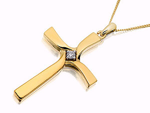 Diamond Cross And Chain - 045790