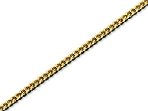 9ct Gold Diamond Cut Curb Chain 18` - 189015
