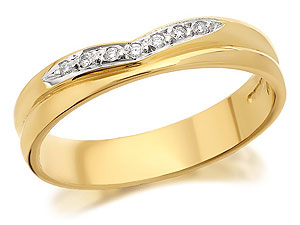 9ct Gold Diamond Double Strand Brides Wedding