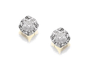 9ct gold Diamond Earrings 045590