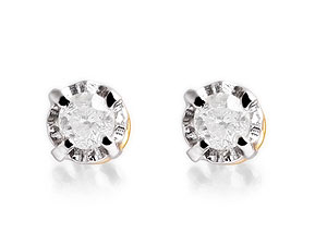 9ct gold Diamond Earrings 045592
