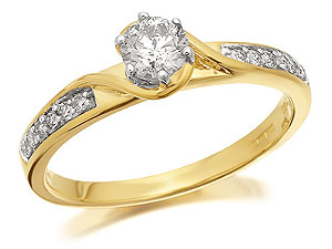 9ct Gold Diamond Ring 0.5ct EXCLUSIVE - 045117