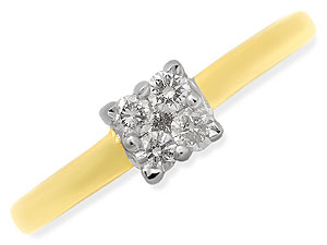 9ct gold Diamond Ring 046045-L