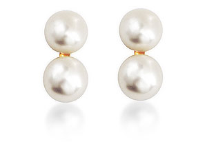 9ct Gold Double Freshwater Cultured Pearl