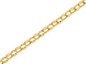 9ct Gold Double Link Bracelet - 076465