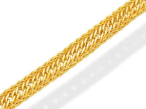 9ct gold Double Weave Mesh Bracelet 078201