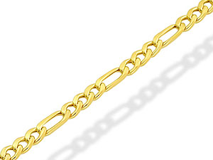 9ct Gold Figaro Anklet - 077922