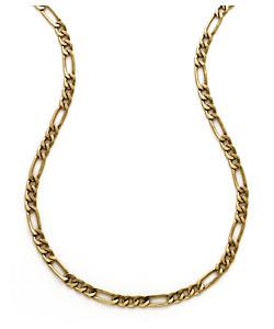9ct Gold Figaro Chain - 46cm/18in