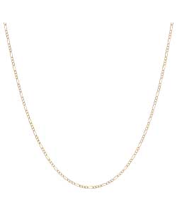 9ct Gold Figaro Chain - 61cm/24in