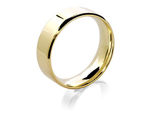 9ct gold Flat Face Grooms Wedding Ring 184323-R