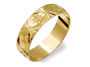 9ct gold Floral Bouquet Brides Wedding Ring