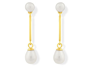 9ct gold Freshwater Cultured Pearl Drop