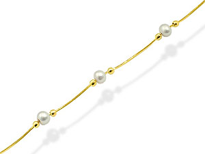 9ct gold Freshwater Pearl Beaded Necklet 187704