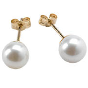 9ct gold freshwater pearl studs