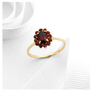 9ct Gold Garnet Ring P