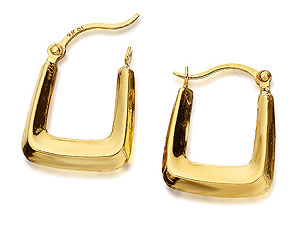 9ct Gold Handbag Creole Earrings 11mm - 072222