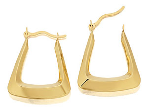 9ct Gold Handbag Creole Hoop Earrings 20mm -