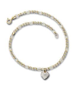 9ct Gold Heart Anklet