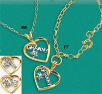 9ct gold Heart Pendant And Bracelet Set Offer