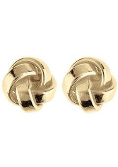 9ct Gold Knot Polished Stud Earrings