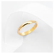 9CT GOLD LADIES 3MM PLAIN WEDDING BAND