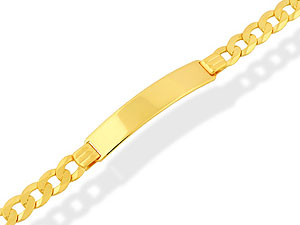9ct gold Ladies Identity Bracelet 078102