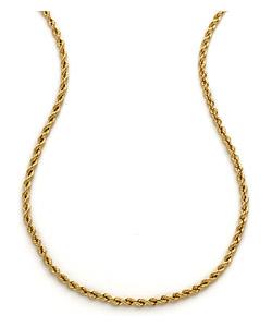 9ct gold Laser Rope Chain