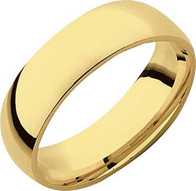 9ct Gold Lightweight Court Shape Wedding Ring -
