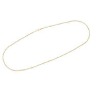 9ct Gold Lightweight Rope Necklace, 46cm