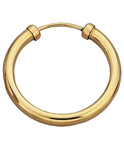 9ct Gold Mens Hoop Earring