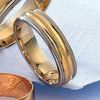 9ct gold Milled Wedding Band