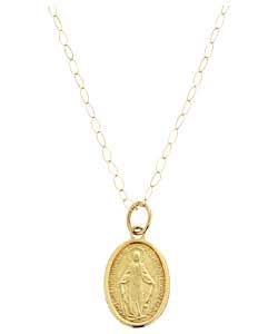 9ct gold Miracle Medal Pendant