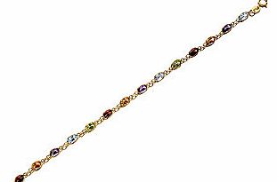 Multi Stone Bracelet 7.5`` - 078341