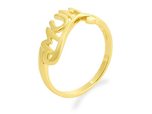 9ct gold Mum Ring 181931-P