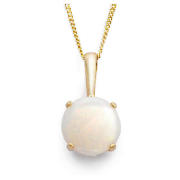 9ct Gold Opal Pendant - Birthstone for October